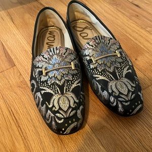 Sam Edelman lior loafers floral embroidered